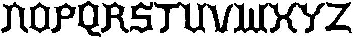 Reverse Fraktur Regular otf (400) Font UPPERCASE
