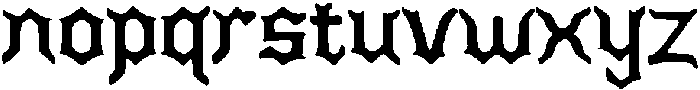 Reverse Fraktur Regular otf (400) Font LOWERCASE