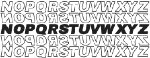 Reverse Stacked otf (400) Font LOWERCASE