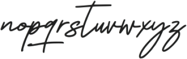 Revilia Signature Regular otf (400) Font LOWERCASE