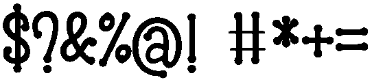 Revolution otf (400) Font OTHER CHARS