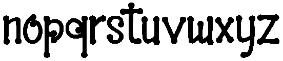 Revolution otf (400) Font LOWERCASE