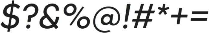Rewalt Medium Italic otf (500) Font OTHER CHARS