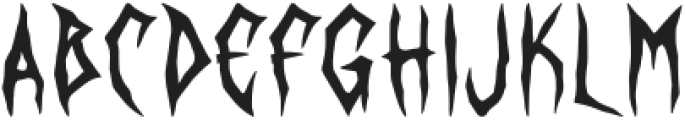 RezoxFutorrRegular otf (400) Font UPPERCASE