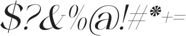 reailge Italic otf (400) Font OTHER CHARS