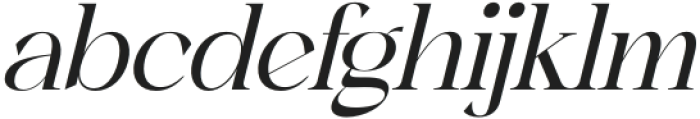 reailge Italic otf (400) Font LOWERCASE