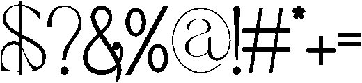 recognition light otf (300) Font OTHER CHARS