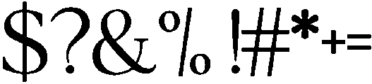 reserve otf (400) Font OTHER CHARS
