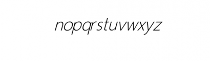 Rebo Italic.otf Font LOWERCASE