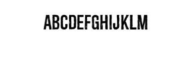 Redgar Typeface Font UPPERCASE