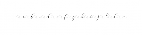 Refillia Calligraphy Font LOWERCASE
