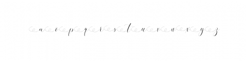 Refillia Calligraphy Font LOWERCASE