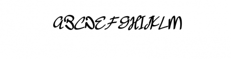 Reinhart Ong - Handwritten Script OTF Font UPPERCASE