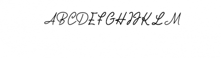 Residence Signature.ttf Font UPPERCASE