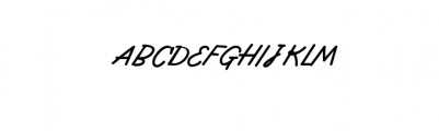 Retro Handwritten Font Fontryl Font UPPERCASE