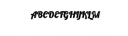 Retroking-Rough.otf Font UPPERCASE