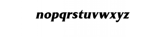 Revans-Bold Italic.ttf Font LOWERCASE