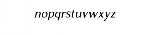 Revans-Italic.ttf Font LOWERCASE