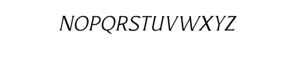 Revans-Light Italic.otf Font UPPERCASE