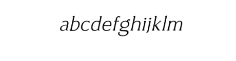 Revans-Light Italic.otf Font LOWERCASE