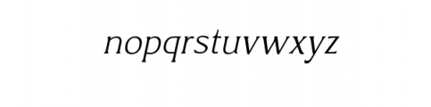 Revans-Light Italic.otf Font LOWERCASE