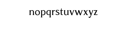 Revans-Normal.otf Font LOWERCASE