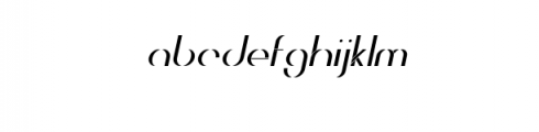 Revolution Italic.ttf Font LOWERCASE