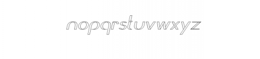Revolution Outline Italic.ttf Font LOWERCASE