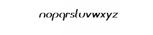 Revolution Solid Italic.ttf Font LOWERCASE