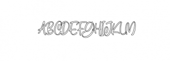 Rezpector Outlined.otf Font UPPERCASE