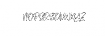 Rezpector Outlined.otf Font UPPERCASE