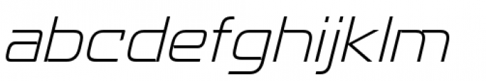 Recharge Extra Light Italic Font LOWERCASE