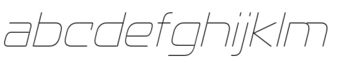 Recharge Ultra Light Italic Font LOWERCASE