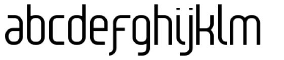 Reflex Regular Font LOWERCASE
