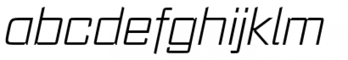Register B Extra Light Italic Font LOWERCASE