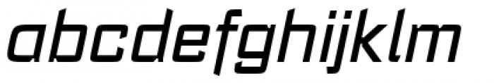 Register B Medium Italic Font LOWERCASE