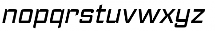 Register B Medium Italic Font LOWERCASE