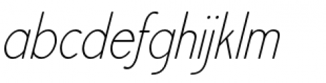 Register Sans BTN Condensed Light Oblique Font LOWERCASE