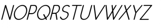 Register Sans BTN Condensed Oblique Font UPPERCASE