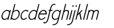 Register Sans BTN Condensed Oblique Font LOWERCASE