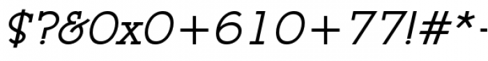 Register Serif BTN Bold Oblique Font OTHER CHARS