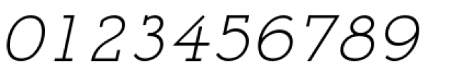 Register Serif BTN Oblique Font OTHER CHARS