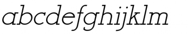 Register Serif BTN Oblique Font LOWERCASE