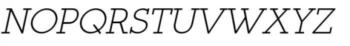 Register Serif BTN Short Caps Oblique Font UPPERCASE