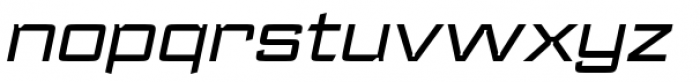 Register Wide B Medium Italic Font LOWERCASE