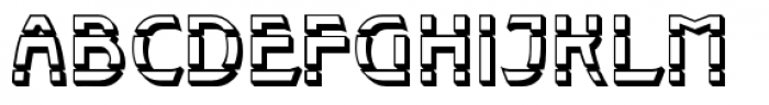 Republique Shadow Font LOWERCASE