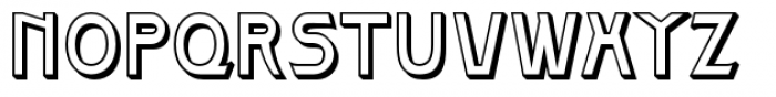 Republique Solid Shadow Font UPPERCASE