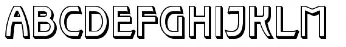 Republique Solid Shadow Font LOWERCASE