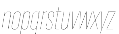 Resolve Sans Cyrillic Thin Cn Italic Font LOWERCASE