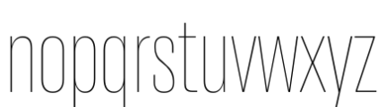 Resolve Sans Cyrillic UltraLight Cn Font LOWERCASE